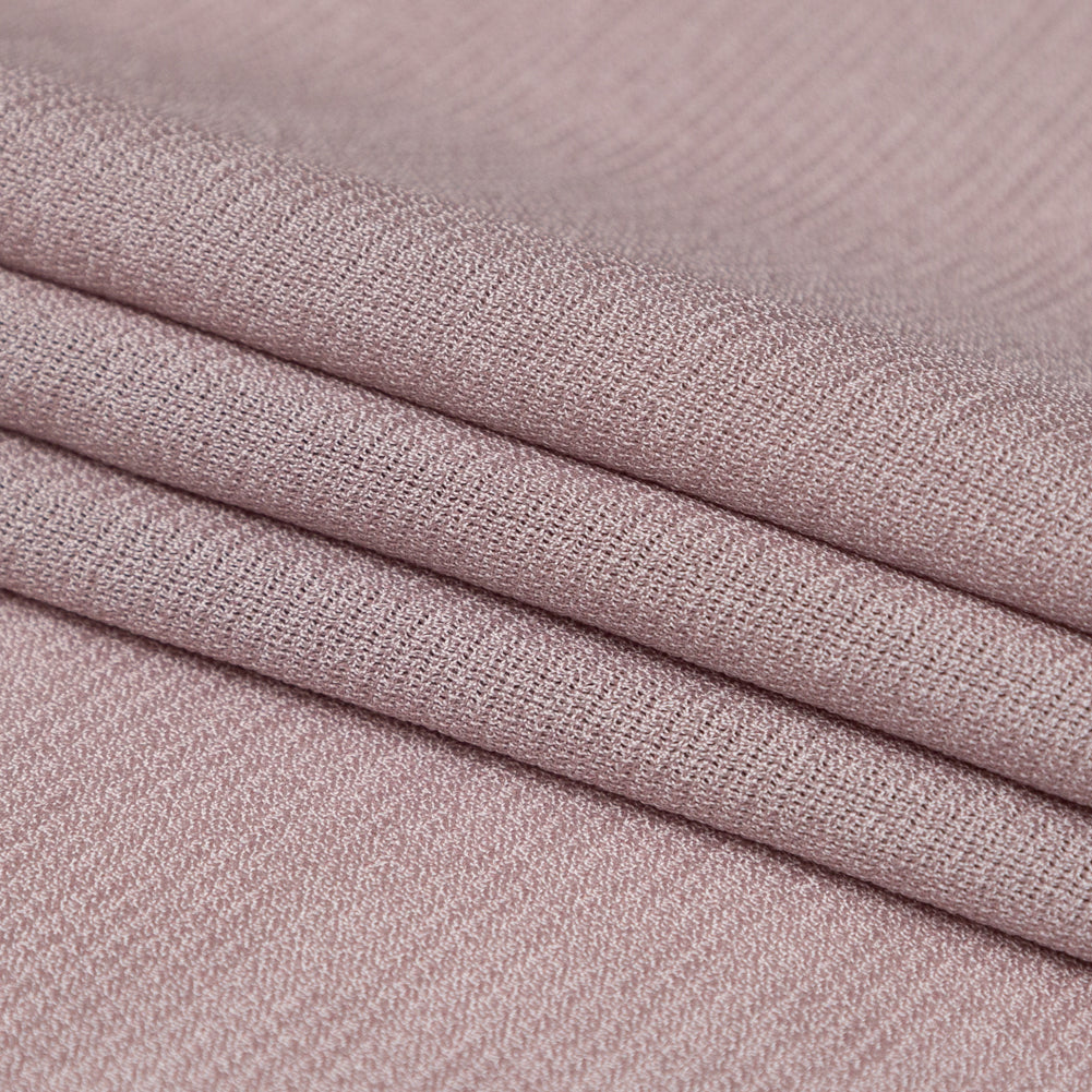 Italian Deauville Mauve Rayon and Acetate Tactile Woven Folded