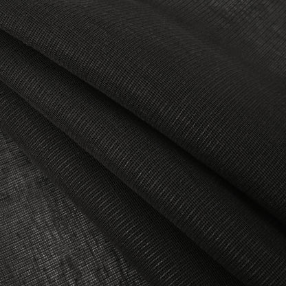 Italian Black Stiff Gazar Folded