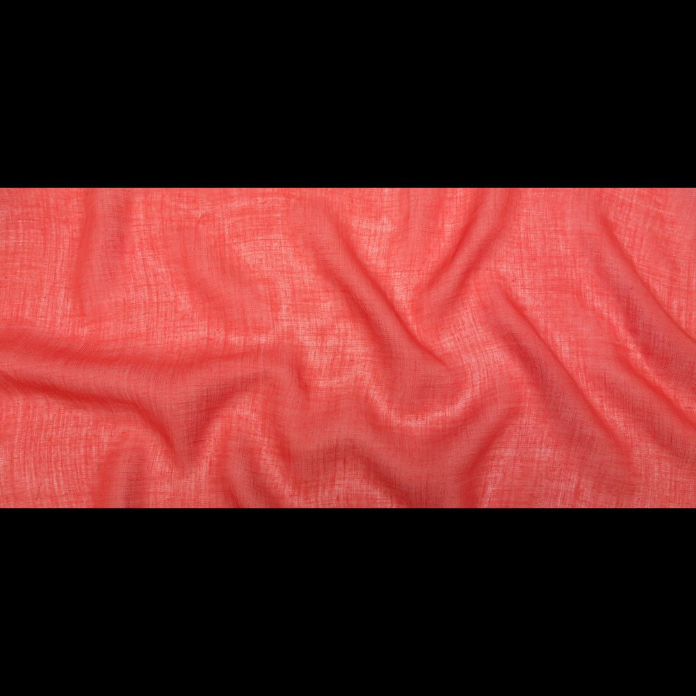 Loosely Woven Coral Linen Full
