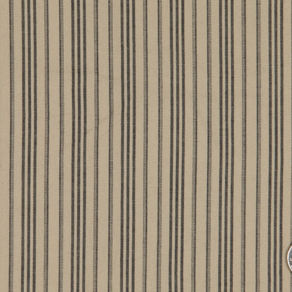Beige/Black Cotton Linen Shirting