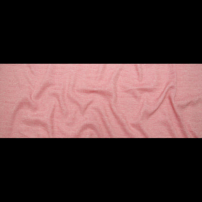 Italian Fruit Dove and Vaporous Gray Striated Linen and Rayon Woven Full