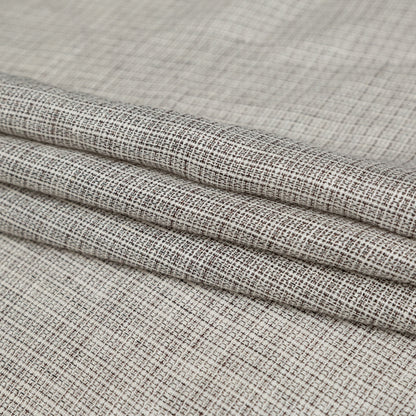 White and Black Tweed Linen Scrim Folded