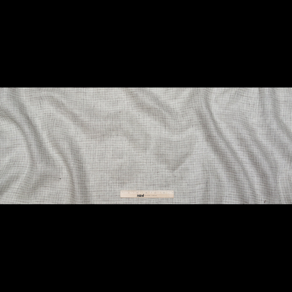 White and Black Tweed Linen Scrim Full
