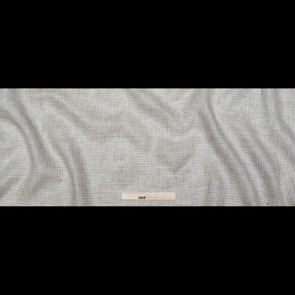 White and Black Tweed Linen Scrim Full
