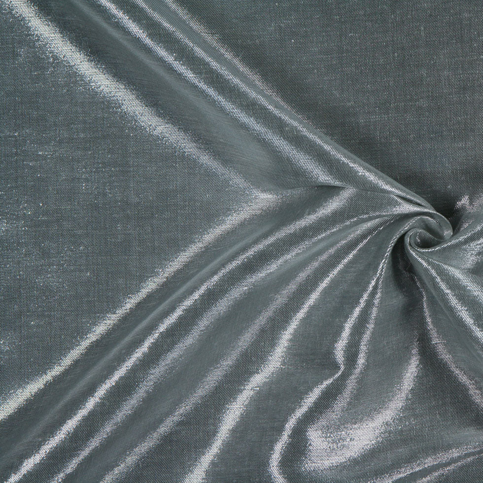 Metallic Silver Solid Lame & Metallic