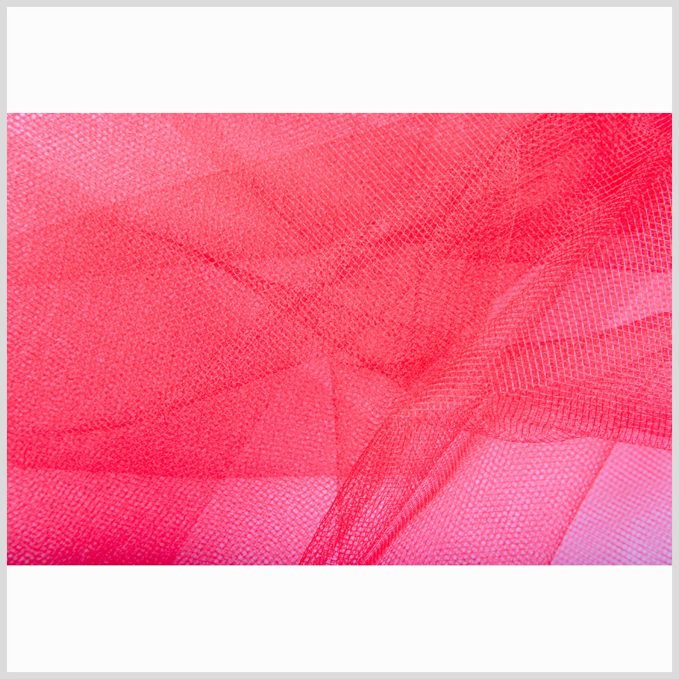 Diamond Net Nylon Tulle - Red - Kaitlyn Collection Full