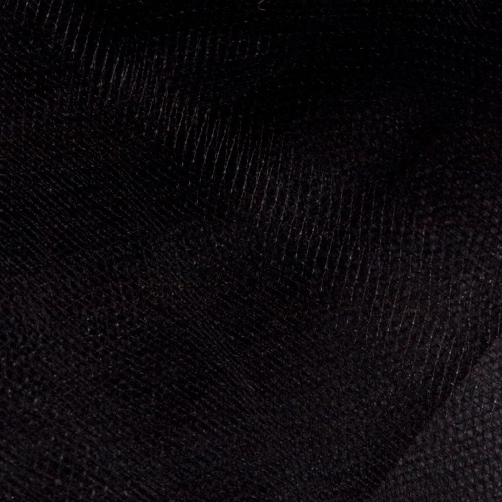 Black Solid Nylon Tulle Detail