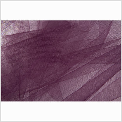 Nylon Tulle 108" - Eggplant - Pavlova Wide Collection