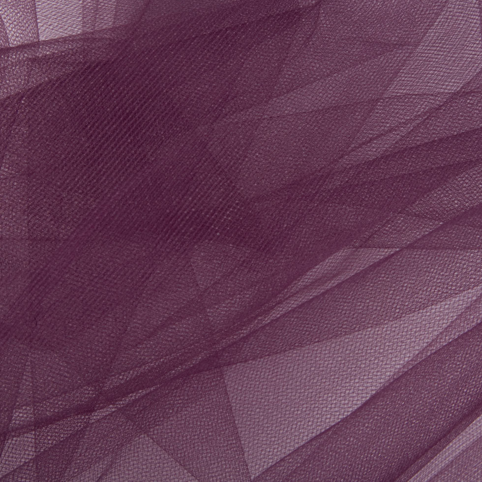 Nylon Tulle 108" - Eggplant - Pavlova Wide Collection