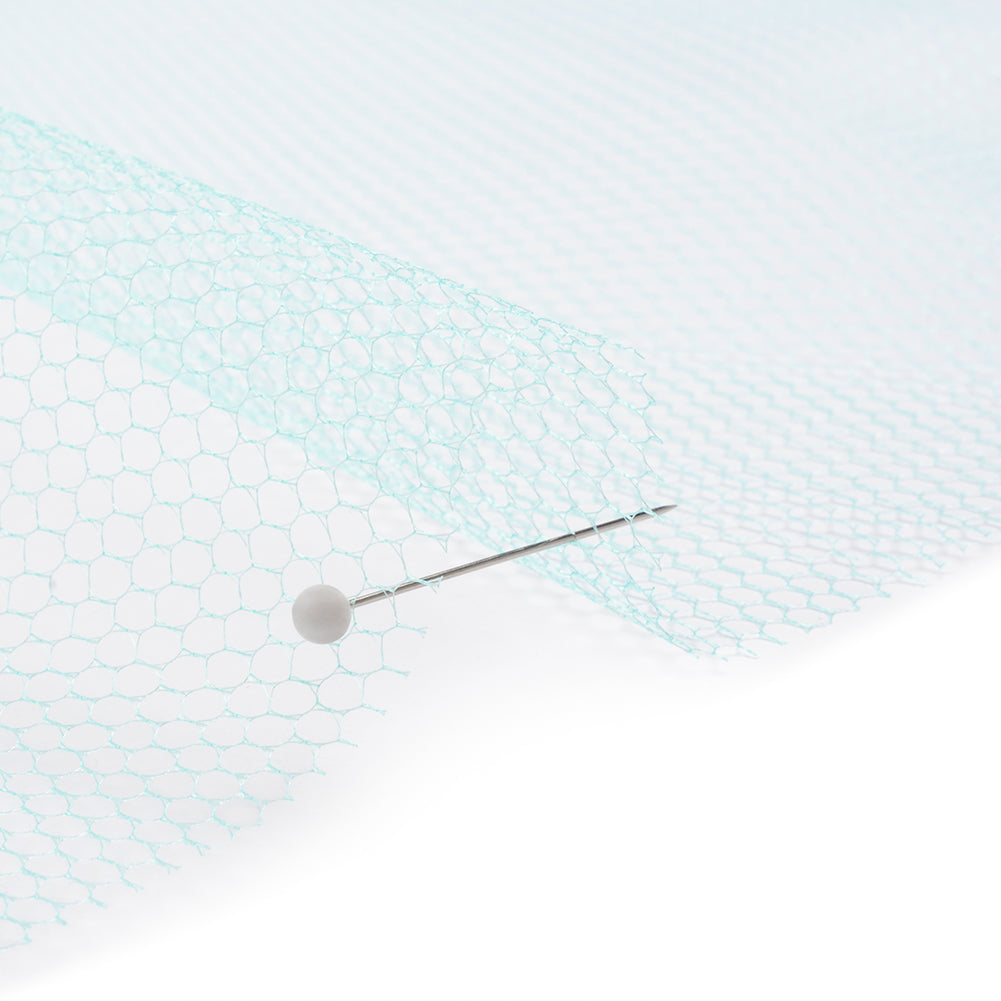 Nylon Net Tulle - Aqua - Gianna Collection Detail