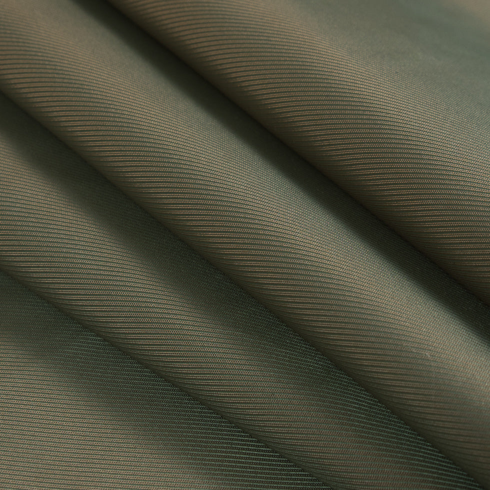 Orange/Green Iridescent Twill Lining Folded