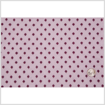 Polka Dots Tulle Crinoline - Burgundy Full