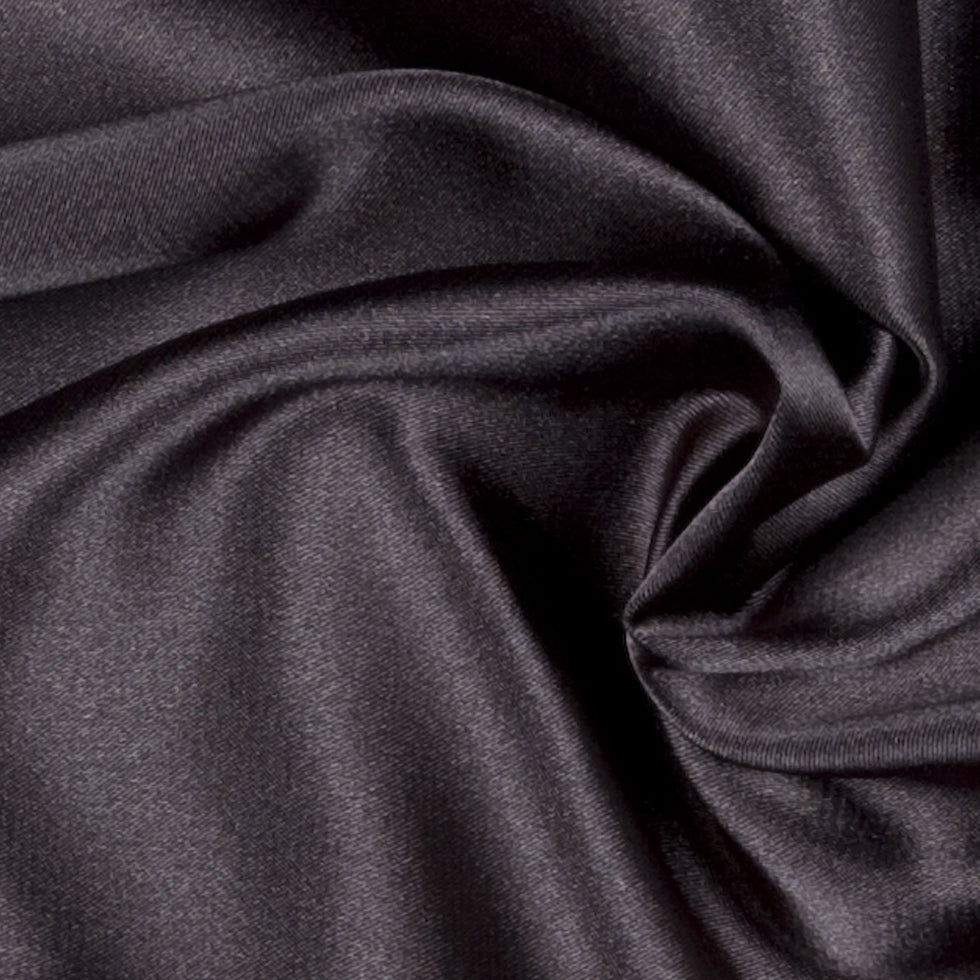 Charcoal Solid Charmeuse Detail