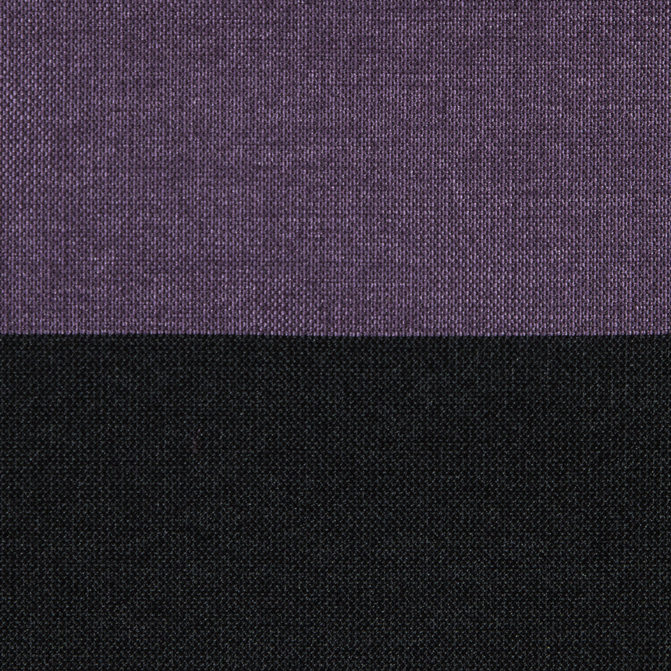 Black/Lavender Awning Striped Polyester Taffeta