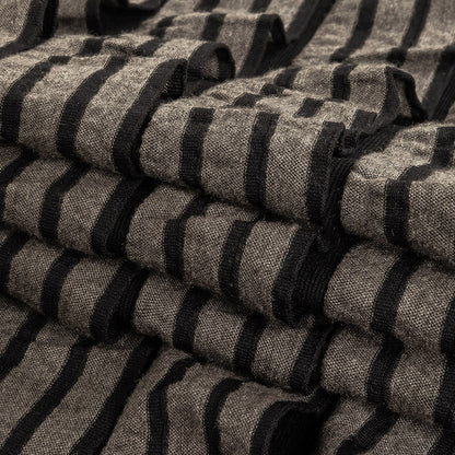 Black/Gray Jersey Stripes Folded