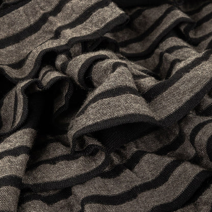 Black/Gray Jersey Stripes Detail