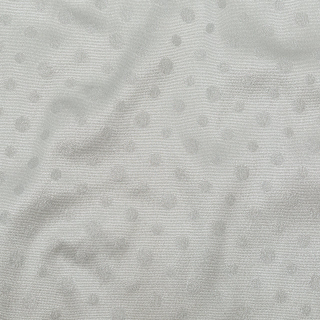 Metallic Disco Ball Ribbed Polka Dot Brocade