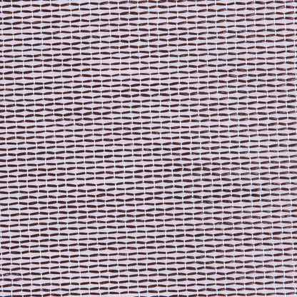 Italian Pale Pink and Chocolate Striped Polyester and Raffia Woven Detail