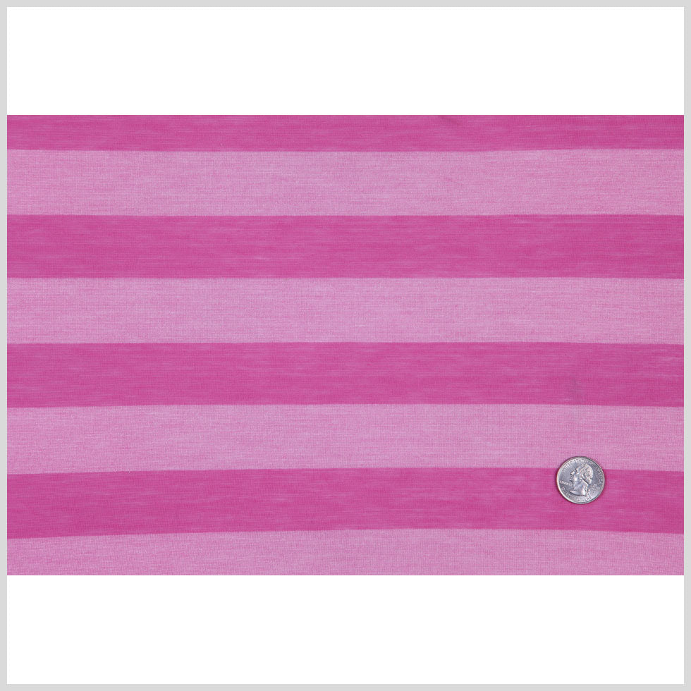 Pink and Fucshia Striped Cotton Jersey Full