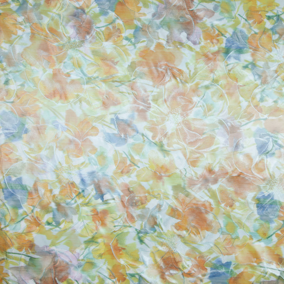 Ocean Breeze Floral Brocade