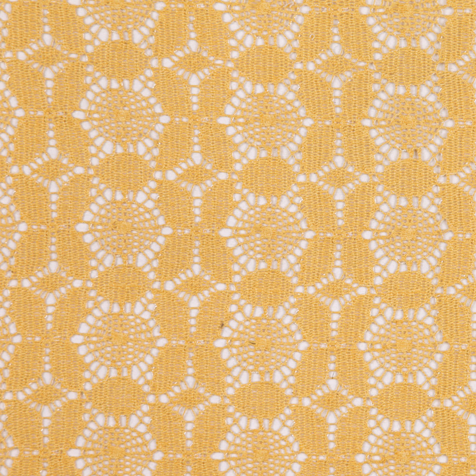 Marigold Floral Polyester Lace