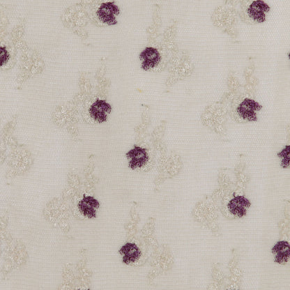 Antique Gold and Eggplant Stretch Floral Lace Detail