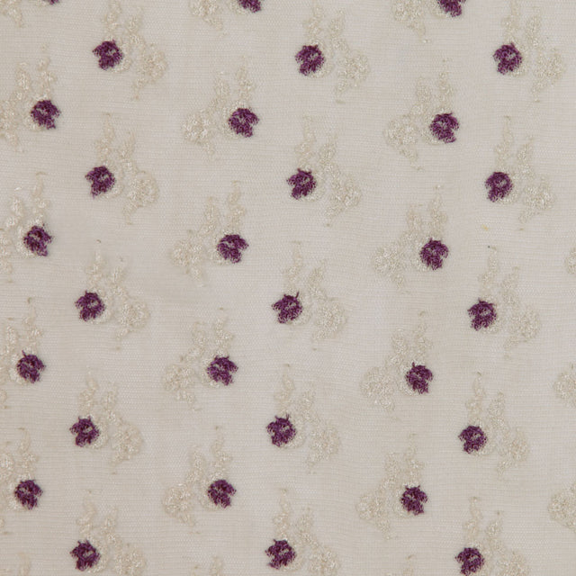 Antique Gold and Eggplant Stretch Floral Lace