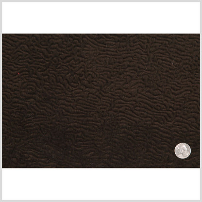 Chocolate Polyester-Nylon Faux Fur Full