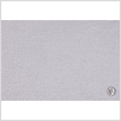 Metallic Silver Stretch Polyester Jersey Full