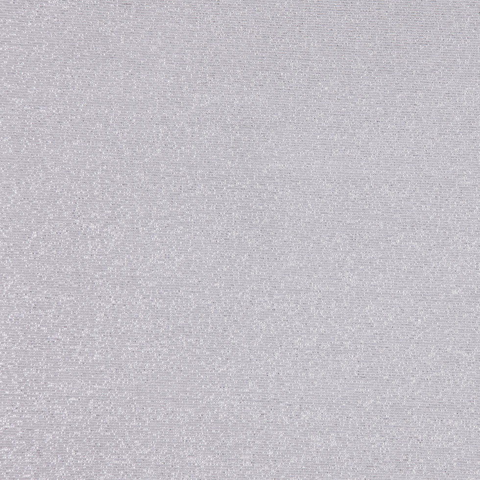 Metallic Silver Stretch Polyester Jersey