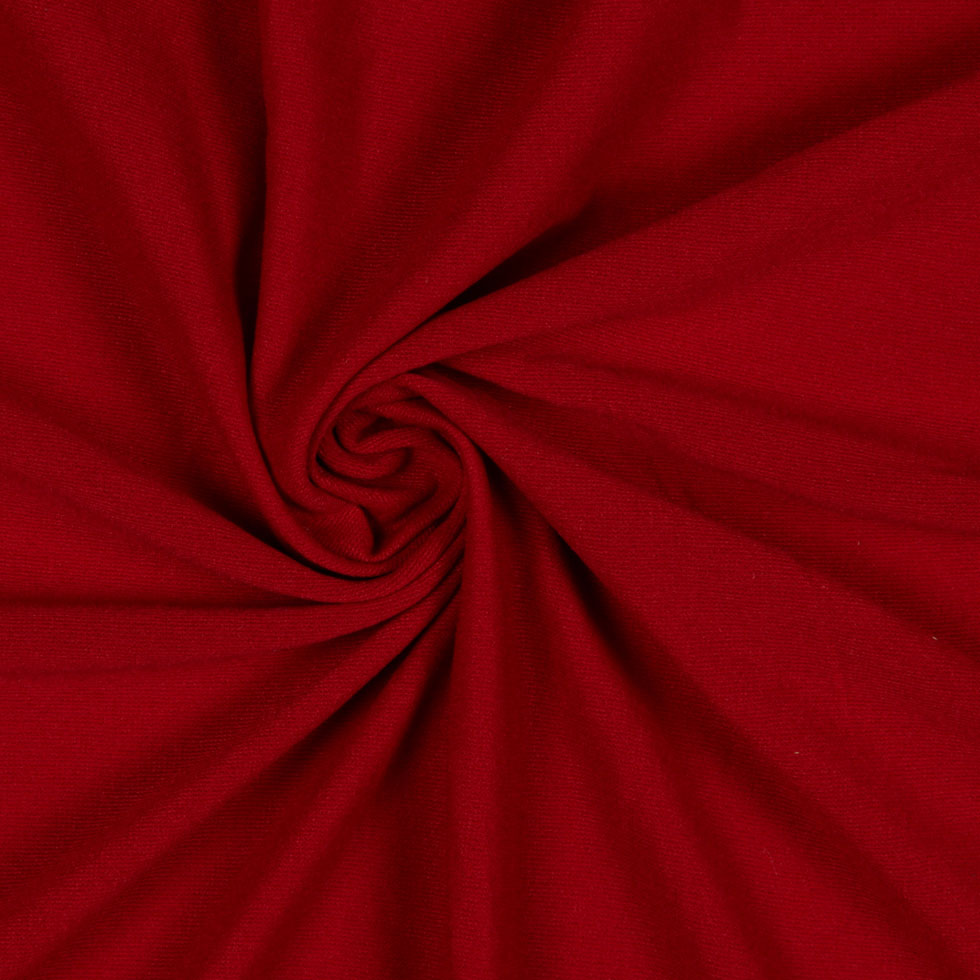 Red Solid Jersey Detail