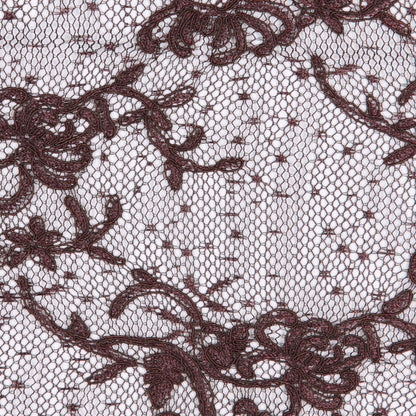 Chocolate Floral Lace Detail