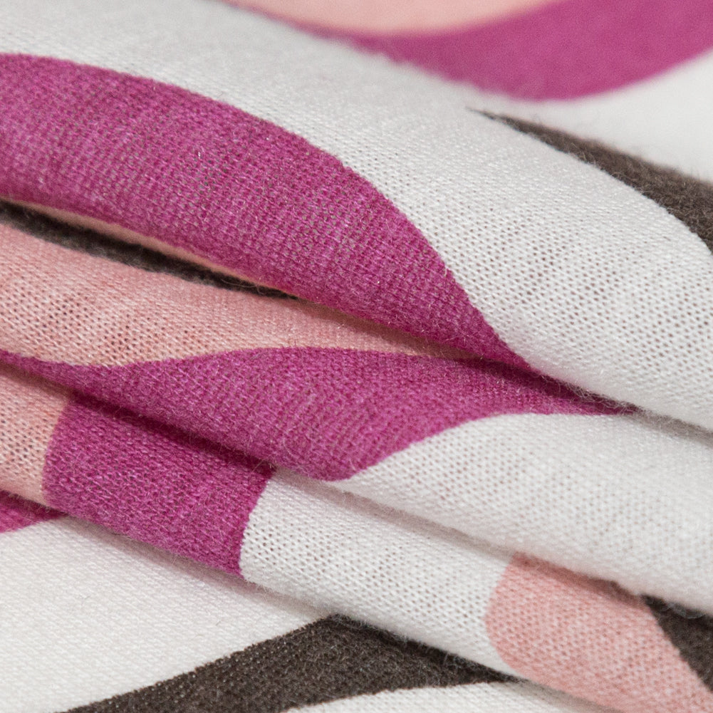 Wren, Mellow Rose and Magenta Haze Geometric Printed Polyester Jersey Detail