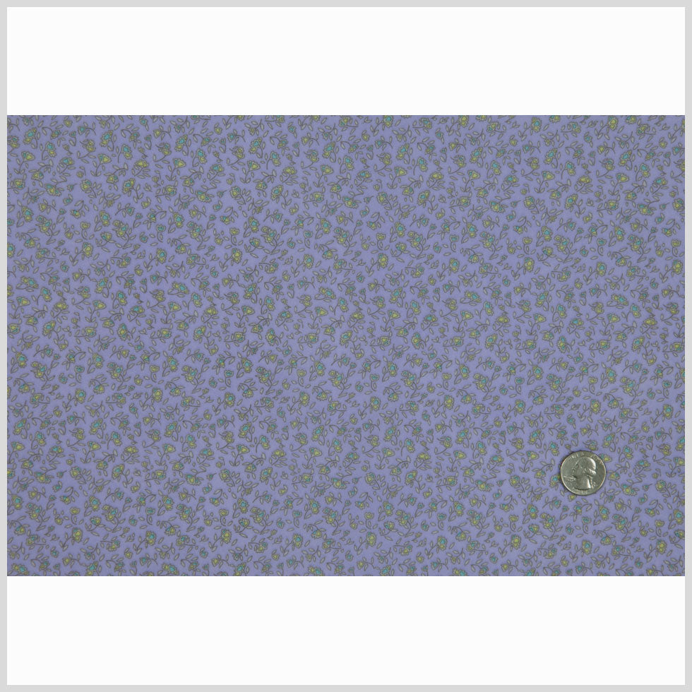 Lavender Petite Floral Sheer Poly Jersey Print Full