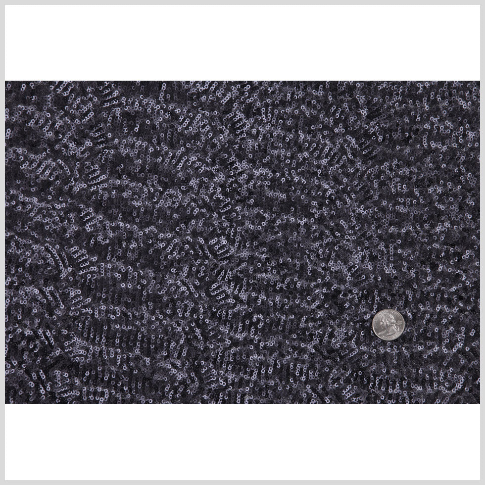 Mysterioso Clustered Baby Sequins over Stretch Mesh Full