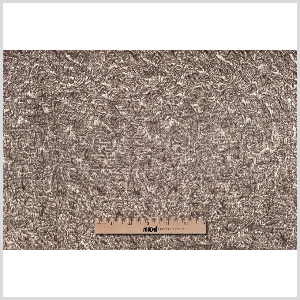 Gold Metallic Crinkled Brocade Full