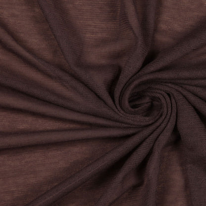 Donna Karan Italian Chestnut Knit Rayon Gauze Detail