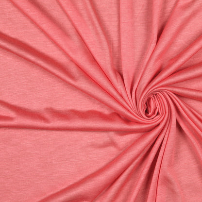Heathered Salmon Sheer Rayon Jersey
