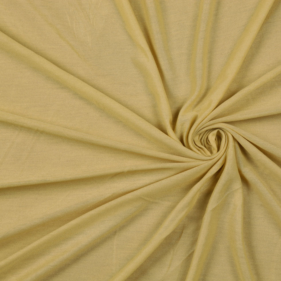 Dirty Yellow Sheer Rayon Jersey