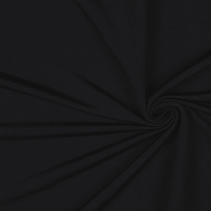 Black Blended Rayon French Terry