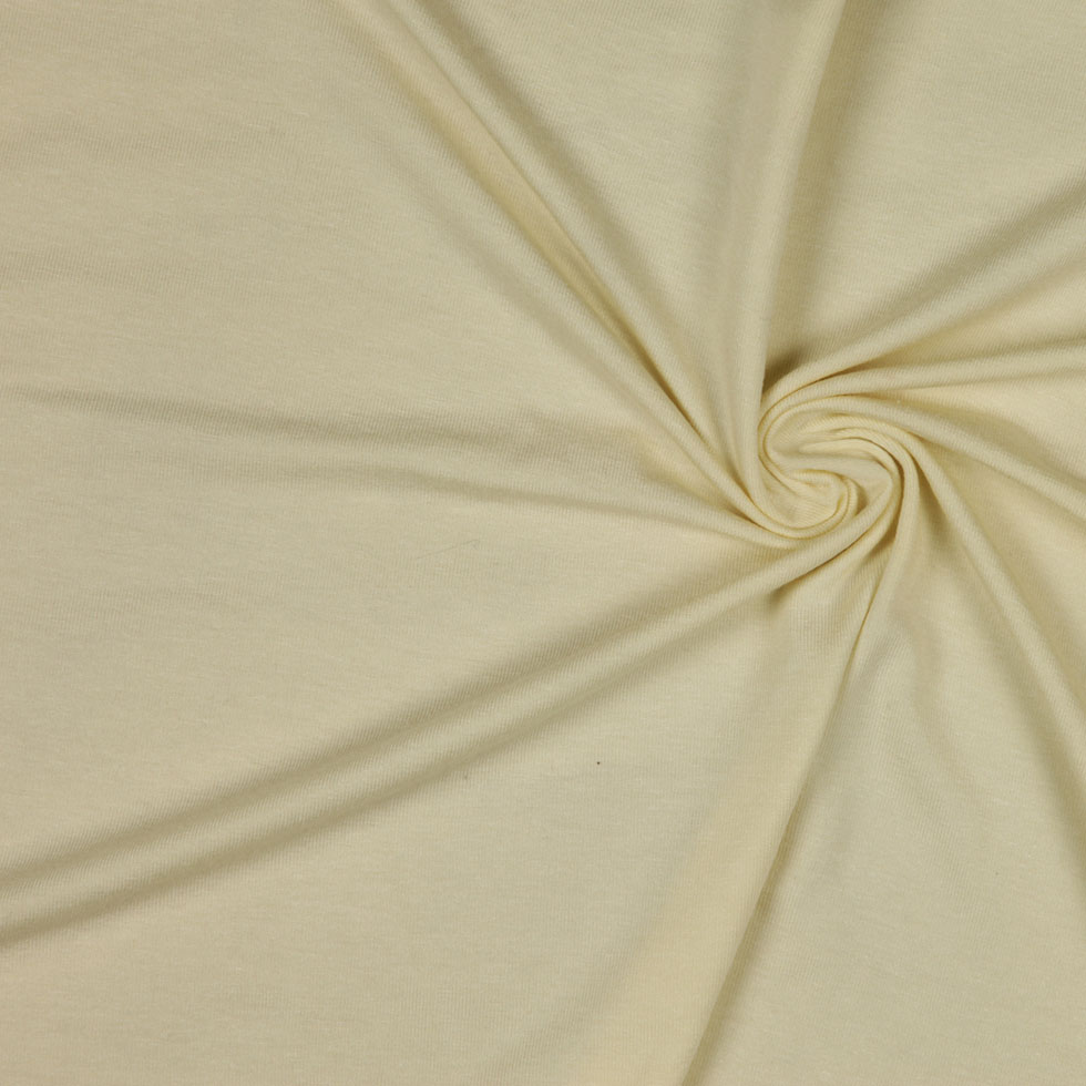 Pastel Yellow Stretch Rayon Jersey