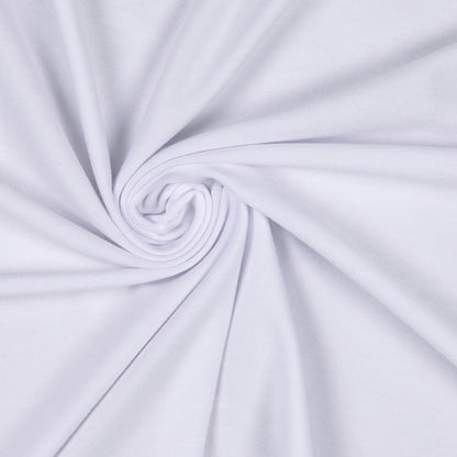 White Stretch Rayon Jersey Detail