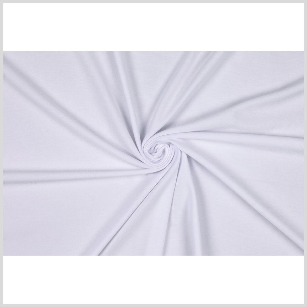 White Stretch Rayon Jersey Full