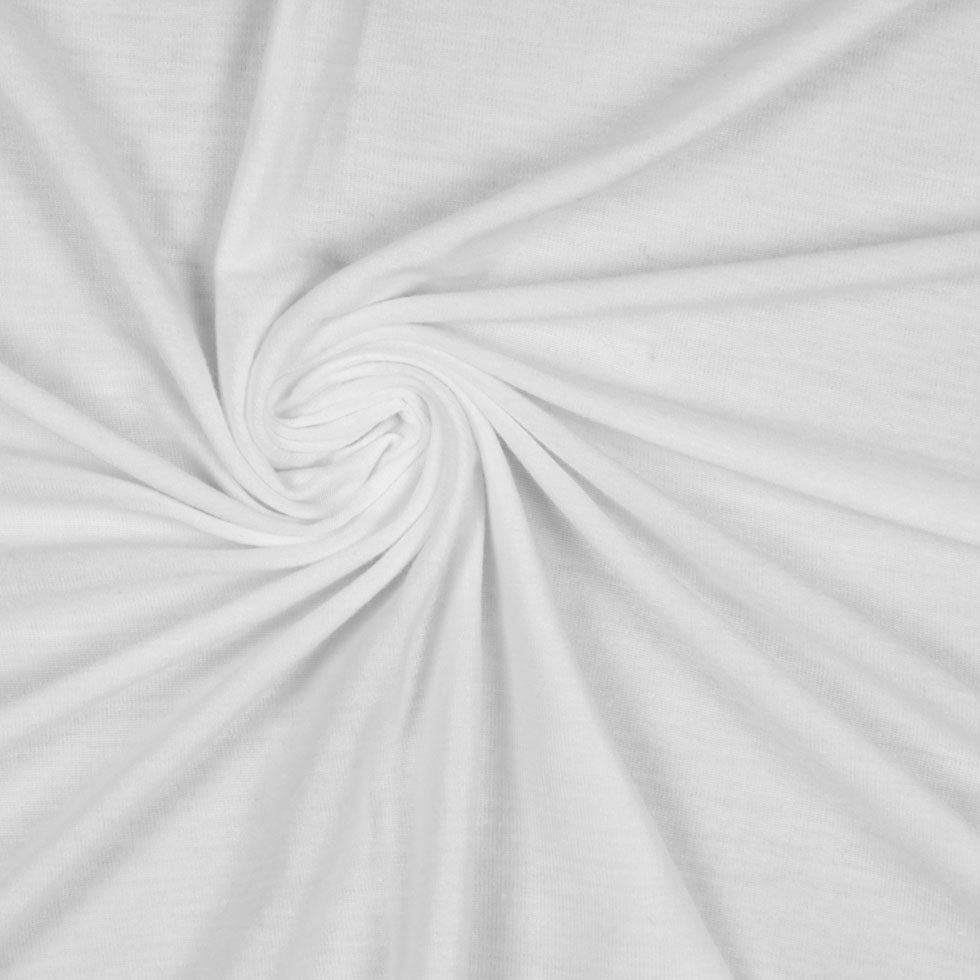 Off-White Rayon and Silk Blended Jersey Detail