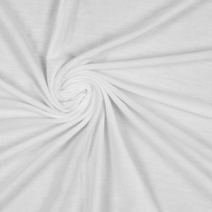 Off-White Rayon and Silk Blended Jersey Detail