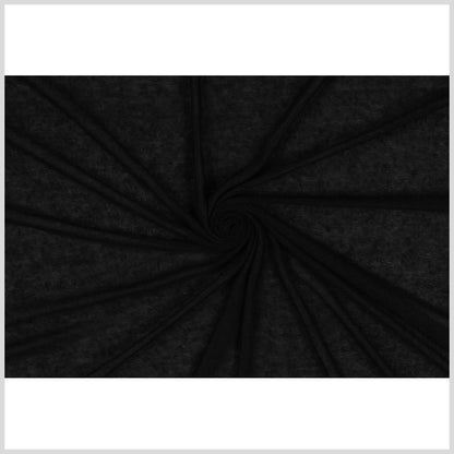 Black Sheer Rayon Knit Full