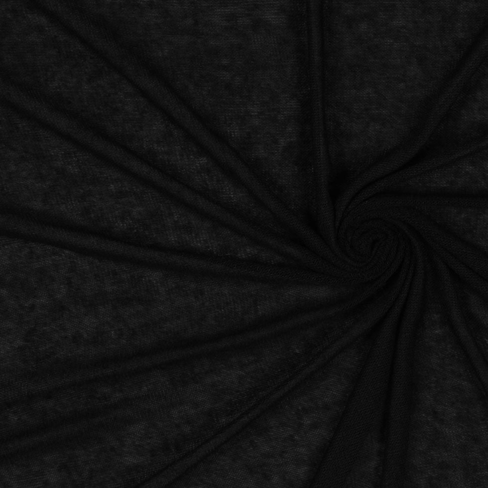 Black Sheer Rayon Knit