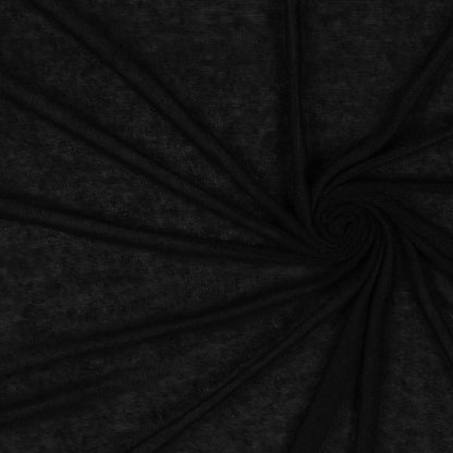 Black Sheer Rayon Knit
