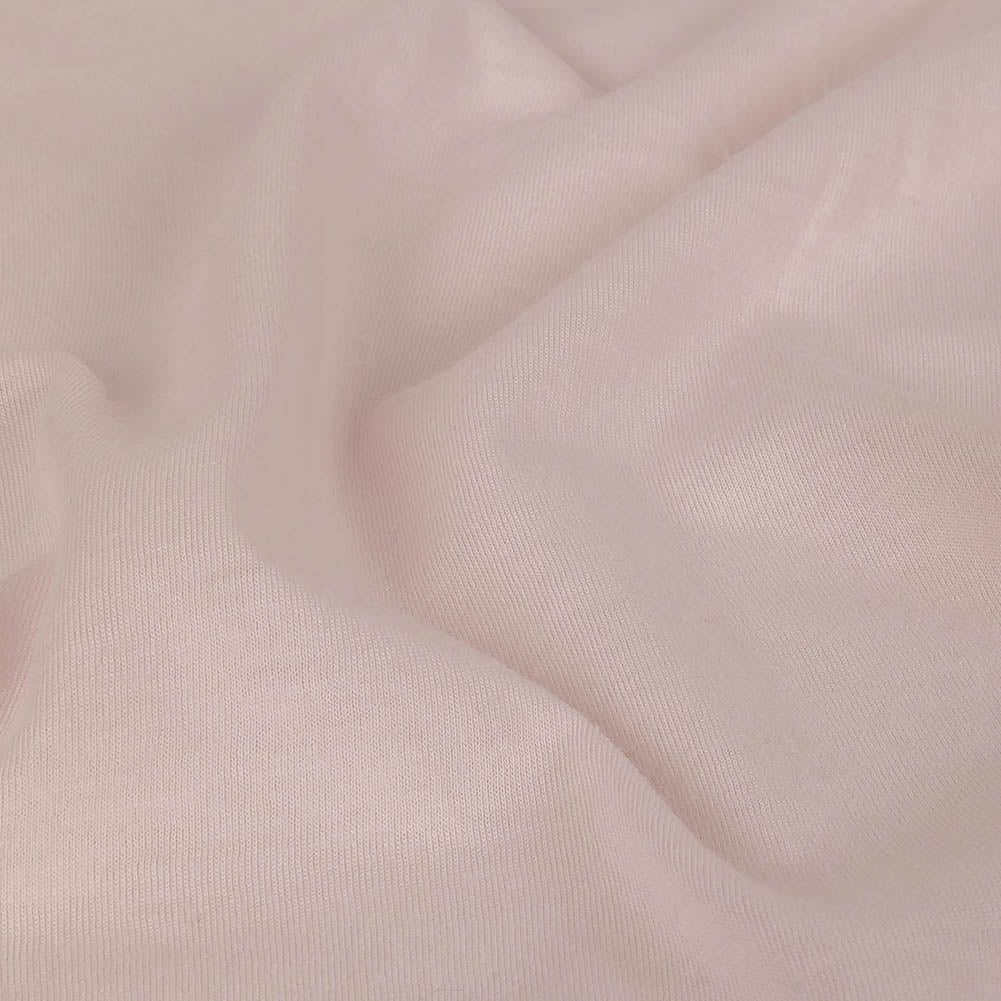 Heavenly Pink Lightweight Cotton and Rayon Jersey Detail