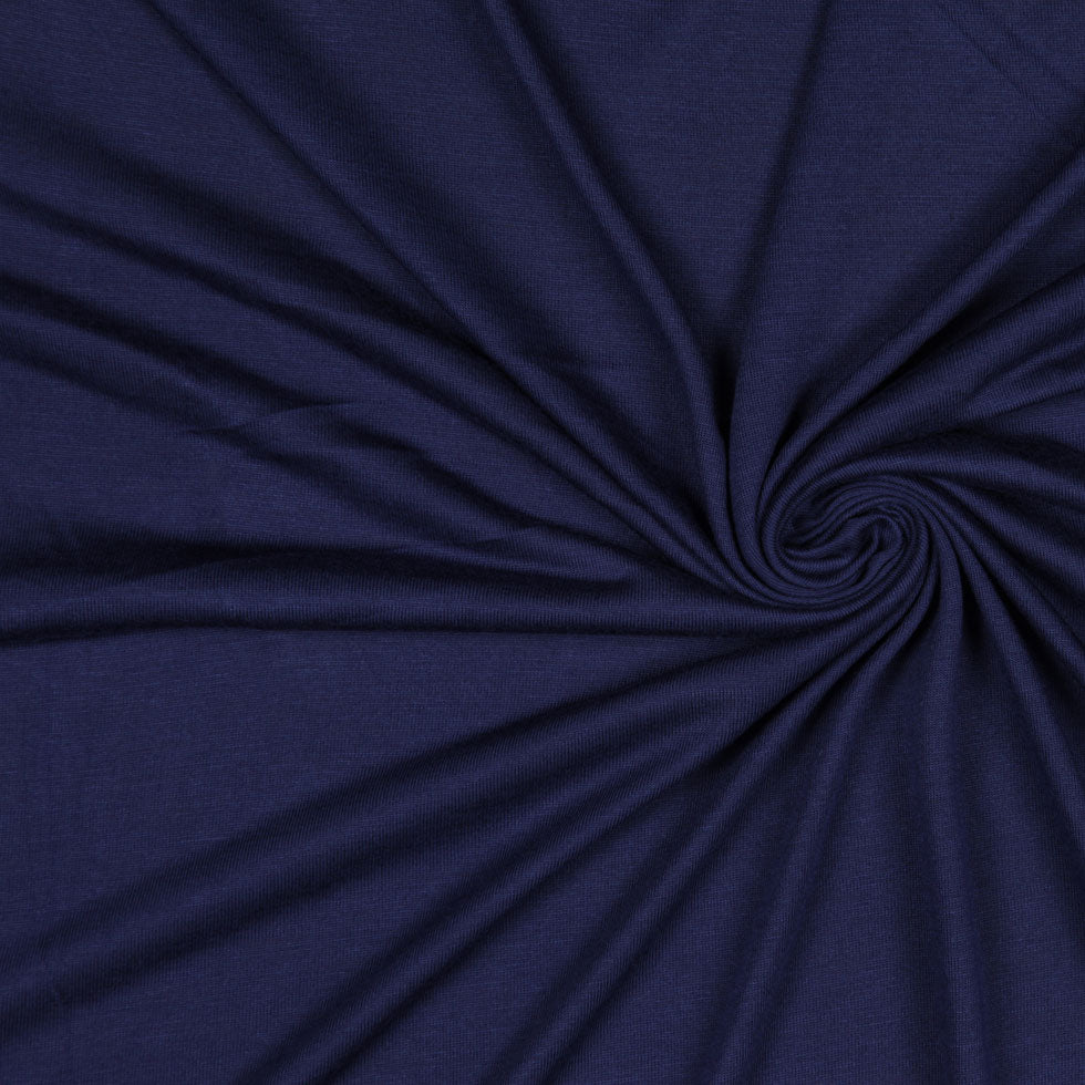Steel Blue Sheer Rayon Jersey